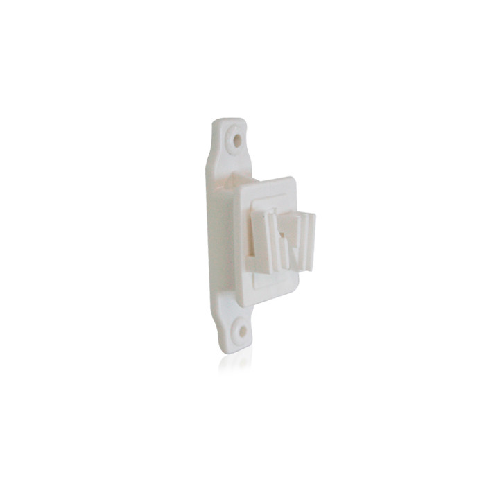 AISLADOR DE PASO PARA POSTE DE 1/2 O 3/4 COLOR BLANCO PARA CERCAS ELECTRIFICADAS. ALT-AIS2 VENTA POR PIEZA