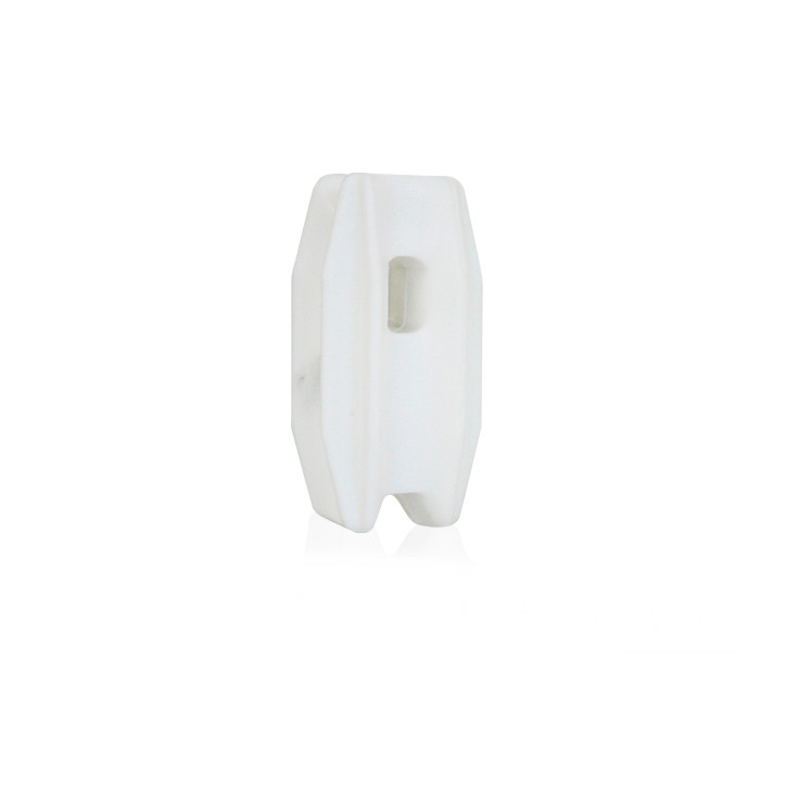 Aislador de esquina para poste para poste 1/2pulg o 3/4pulg giro 90° polipropileno y policarbonato ALTER ALT-AIS3 BLANCO