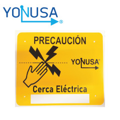 LETRERO PRECAUCION ALTO VOLTAJE PARA COLOCAR EN CERCA ELECTRICA