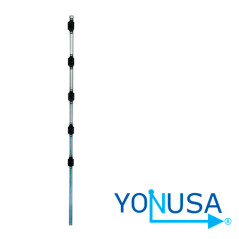 Poste de paso galvanizado 1.2 mts con 5 aisladores