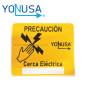 YONUSA LETRERO PRECAUCION Alta Tensión Estireno 17x21.8 cm UV Serigrafía 2 tintas