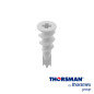 TAQUETE TABLARROCA PERFORATHOR TPD 1301-01100, CAJA 100 PIEZAS, COLOR BLANCO, NO SE REQUIERE TALADRAR EL MURO, RESISTENCIA AL IM
