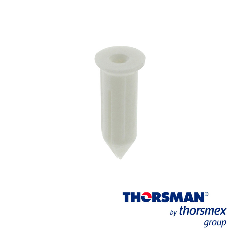 CLAVITHOR THORSMAN TCP0 1206-01100 TAQUETE PARA FIJAR CON CLAVO 5/16PULG X 3/4PULG COLOR BLANCO, CAJA 100 PIEZA, ELABORADO CON P