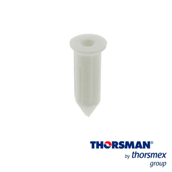 Taquete para fijar con clavo 5/16" x 3/4" polietireno de alto impacto caja 100 piezas THORSMAN 1206-01100 Taquete para fijar con clavo 5/16" x 3/4" polietireno de alto impacto caja 100 piezas THORSMAN 1206-01100