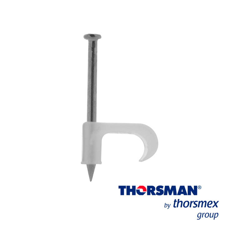 Grapa plano 6x10 con clavo galvanizado Caja 100pzas THORSMAN 3210-00100