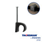GRAPAS SUJETHOR THORSMAN 3104-00100 TC 10-14 CAJA 100PZAS, COLOR GRIS, IDEAL PARA CABLE CALIBRE 4 A 2, CLAVO GALVANIZADO, GRAPA 