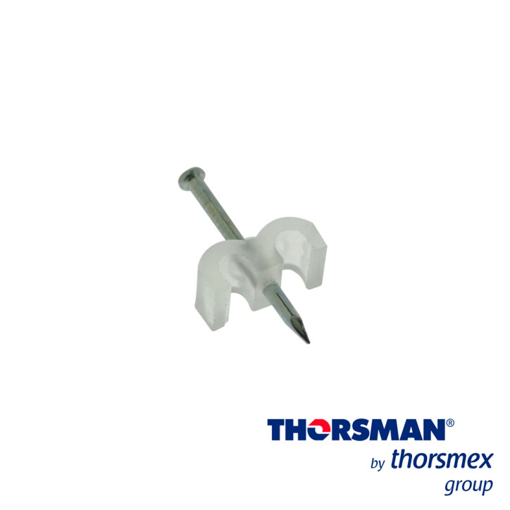 Grapa doble para cable redondo con clavo integrado doble con clavo integrado para cable 4-6 THORSMAN 3401-00100 Grapa doble para cable redondo con clavo integrado doble con clavo integrado para cable 4-6 THORSMAN 3401-00100