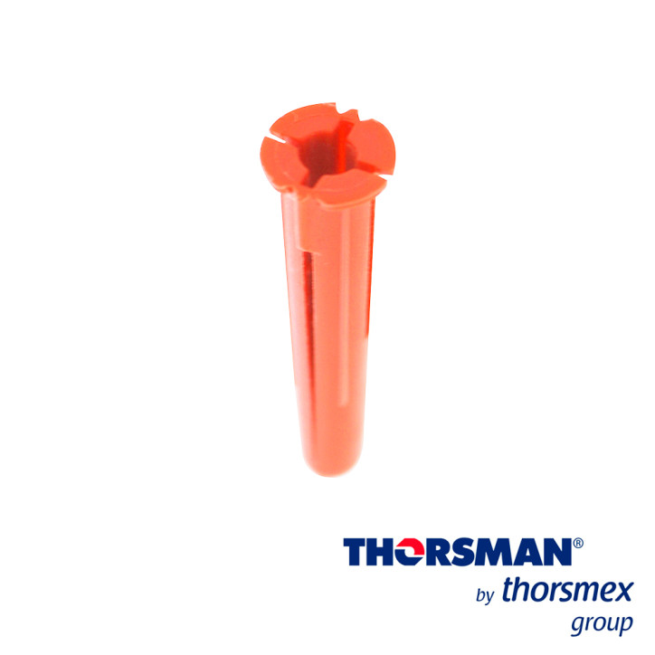 Taquete de plástico Medida 1/4 Color rojo Paquete 100 piezas THORSMAN 1103-03100 Taquete de plástico Medida 1/4 Color rojo Paquete 100 piezas THORSMAN 1103-03100
