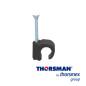 GRAPAS REFORZADA SUJETHOR THORSMAN 3101-00400 TC 3-5 RC 3/4P CAJA /100PZAS COLOR NEGRO, IDEAL PARA CABLE REDONDO CALIBRES 12 A 1