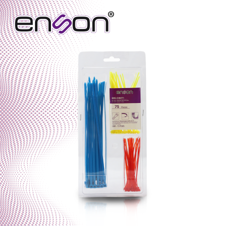 Kit de cinchos de nylon ENSON ENS-CHKIT1 75 piezas