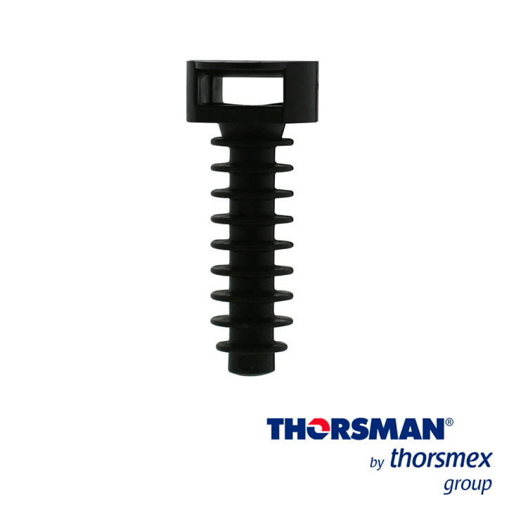 Taquete multiusos para cinchos de nylon Color negro Caja 100 piezas THORSMAN 1401-10100 Taquete multiusos para cinchos de nylon Color negro Caja 100 piezas THORSMAN 1401-10100