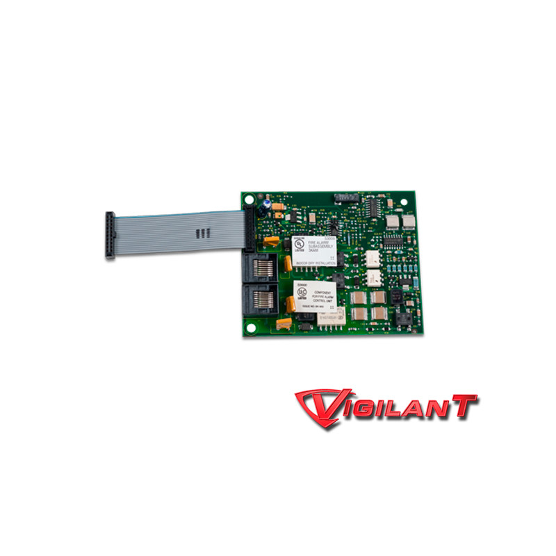TARJETA DE COMUNICACION POR LINEA TELEFONICA SA-DACT / MARCADOR TELEFONICO DOBLE LINEA / RJ31 COMPATIBLE CON PANELES VS KIDDE