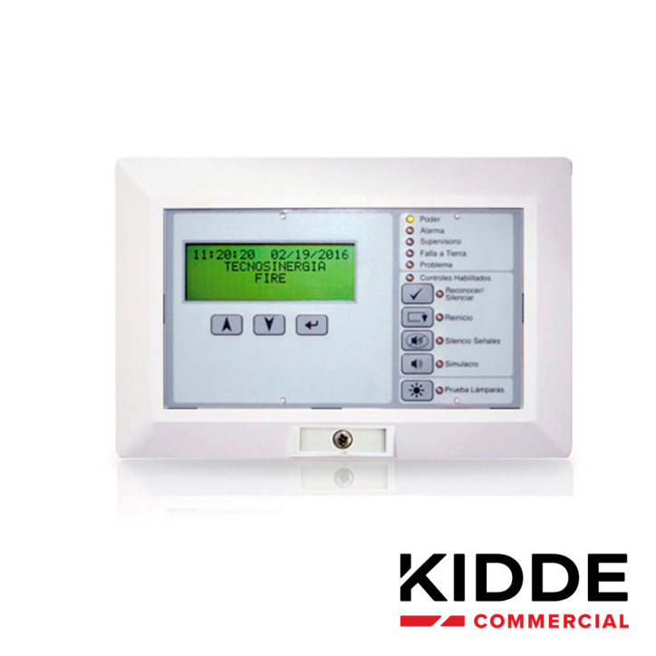Anunciador remoto LCD LCD 4 x 20 caracteres 4 hilos Controles comunes KIDDE K-RLCD-C-SP