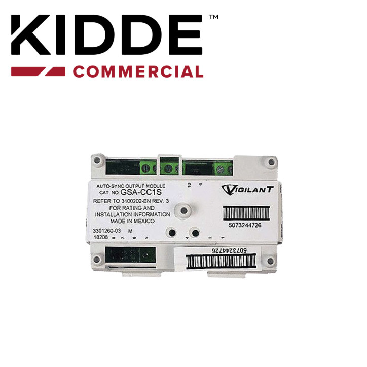 Módulo de salida Auto-Sync direccionable Auto-Sync direccionable generador de tono de llamada KIDDE GSA-CC1S Módulo de salida Auto-Sync direccionable Auto-Sync direccionable generador de tono de llamada KIDDE GSA-CC1S