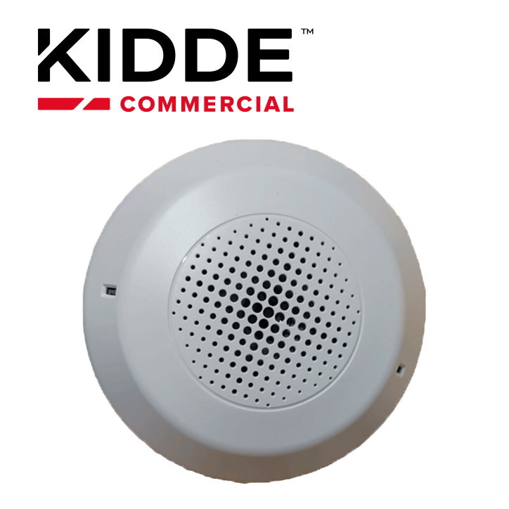 Altavoz de techo para notificación por voz Sin estampado Blanco Salida seleccionable 25/70 VRMS KIDDE GCSWN Altavoz de techo para notificación por voz Sin estampado Blanco Salida seleccionable 25/70 VRMS KIDDE GCSWN
