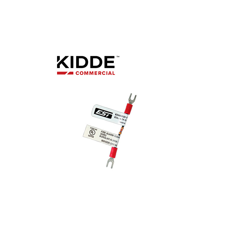 RESISTENCIA DE FIN DE LINEA EOL47 / 4.7K? CERTIFICADO UL / COMPATIBLE CON PANELES KIDDE Y DE TERCEROS/ PAQUETE DE 7 PIEZAS