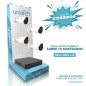 EXHIBIDOR UNIARCH 35 CM ANCHO, 67 CM ALTO Y 46 DE PROFUNDIDAD. MATERIAL CARTON