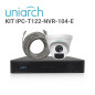 KIT UNIARCH TURRET 2MP / 4 CÁMARAS TIPO TURRET IPC-T122-APF28-E CON LENTE FIJO 2.8 MM / ULTRA 265 / 3-AXIS / DWDR / 2D/3D DNR / 