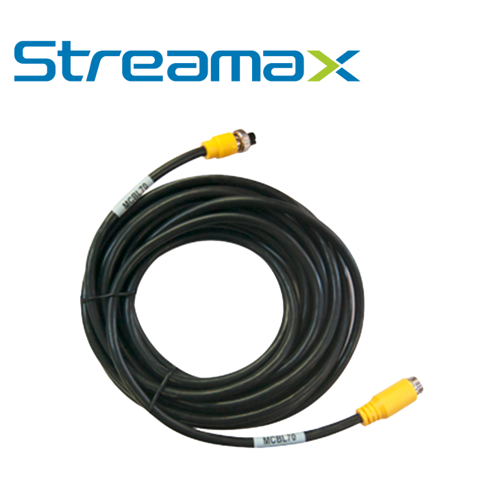 Cable DIN de aviación 4 pines Conector DIN de aviación 4 pines Largo 7 metros Transmite video audio y STREAMAX - MERIVA MCBL70