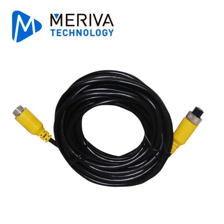 Cable tipo DIN de aviación 4 pines 4 pines 7 m soporta video audio 12VDC STREAMAX - MERIVA MBCE70
