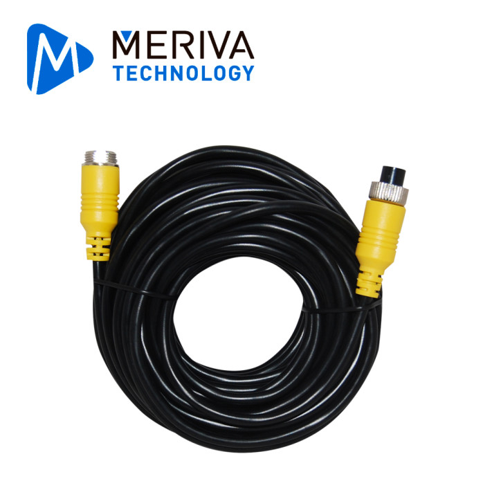 Cable DIN de aviación 4 pines 4 pines 10 m Soporta video audio y 12VDC STREAMAX - MERIVA MBCE110
