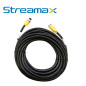 CABLE DIN DE AVIACION 4 PINES STREAMAX MCBL110 / 11M / COMPATIBLE PARA CAMARAS HD SOLUCION MOVIL / USO EN INTERIORES / CONECTOR 