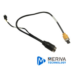 CABLE CONVERTIDOR DIN DE AVIACION STREAMAX M10P48000 / DE 10 PINES A 4 PINES / CONECTOR RS232 / SALIDA DE VIDEO / COMPATIBLE CON