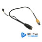CABLE CONVERTIDOR DIN DE AVIACION STREAMAX M10P48000 / DE 10 PINES A 4 PINES / CONECTOR RS232 / SALIDA DE VIDEO / COMPATIBLE CON