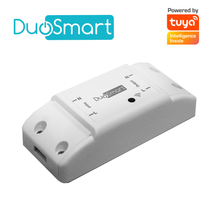 Interruptor inteligente WiFi 2.4 GHz Función ON OFF Corriente máxima 10 A DUOSMART B10