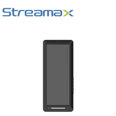 DISPLAY TIPO RETROVISOR STREAMAX MDP12S / 12.3 PULGADAS / CONECTOR DIN 4 PINES / TRANSMISION DE VIDEO Y AUDIO DE CAMARA IPC / PA