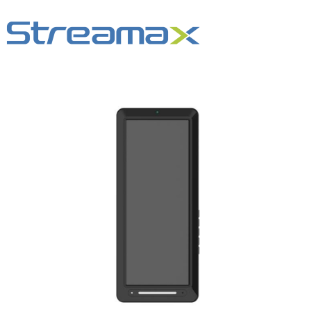 DISPLAY TIPO RETROVISOR STREAMAX MDP12S / 12.3 PULGADAS / CONECTOR DIN 4 PINES / TRANSMISION DE VIDEO Y AUDIO DE CAMARA IPC / PA