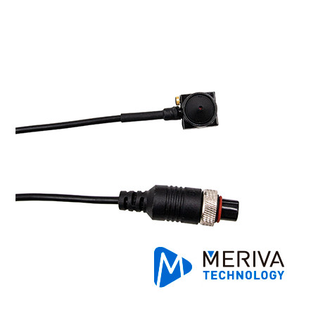 CAMARA OCULTA TIPO PINHOLE MERIVA TECHNOLOGY MC409HD / 1.3MP / 3.7MM / IP54 / CONECTOR DIN 4 PINES / 12 VCD / INTERIOR / MICROFO