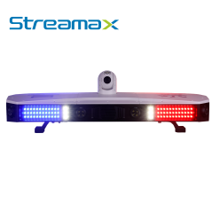 BARRA DE LUCES INTELIGENTES INTEGRADA STREAMAX MPL100-POLICE / 8 CAMARAS HD IA + 1 CAMARA PTZ HD / PANTALLA TOUCH HD 10.1 PULGAD