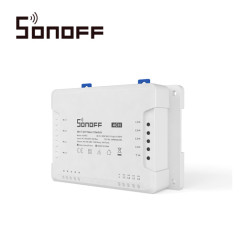 INTERRUPTOR INTELIGENTE CON 4 RELEVADORES NC/NO SONOFF 4CH PRO R3 WIFI 2.4 GHZ HASTA 10AMP POR CANAL 40 AMP TOTALES PARA SOLUCIO