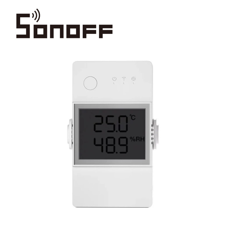 Interruptor inteligente monitoreo de temperatura y humedad display conexión WiFi 2.4GHz SONOFF THR320D Interruptor inteligente monitoreo de temperatura y humedad display conexión WiFi 2.4GHz SONOFF THR320D