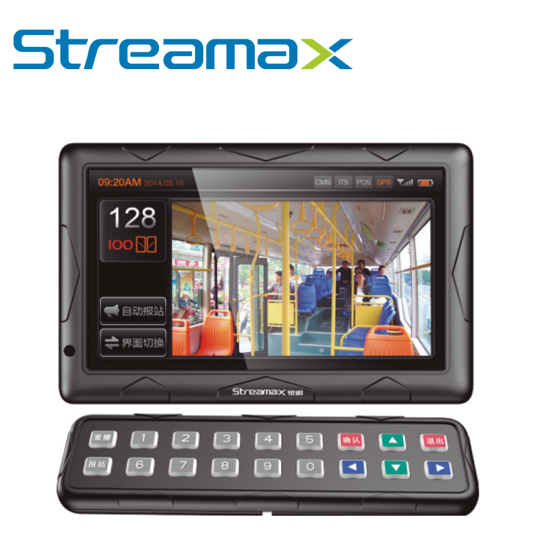 PANTALLA INTERACTIVA STREAMAX CP5 KIT / 10.1 PULGADAS / CONECTOR DIN 10 PINES / TOUCH / VISUALIZACION DE CAMARAS EN TIEMPO REAL 