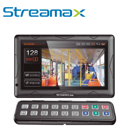 PANTALLA INTERACTIVA STREAMAX CP5 KIT / 10.1 PULGADAS / CONECTOR DIN 10 PINES / TOUCH / VISUALIZACION DE CAMARAS EN TIEMPO REAL 
