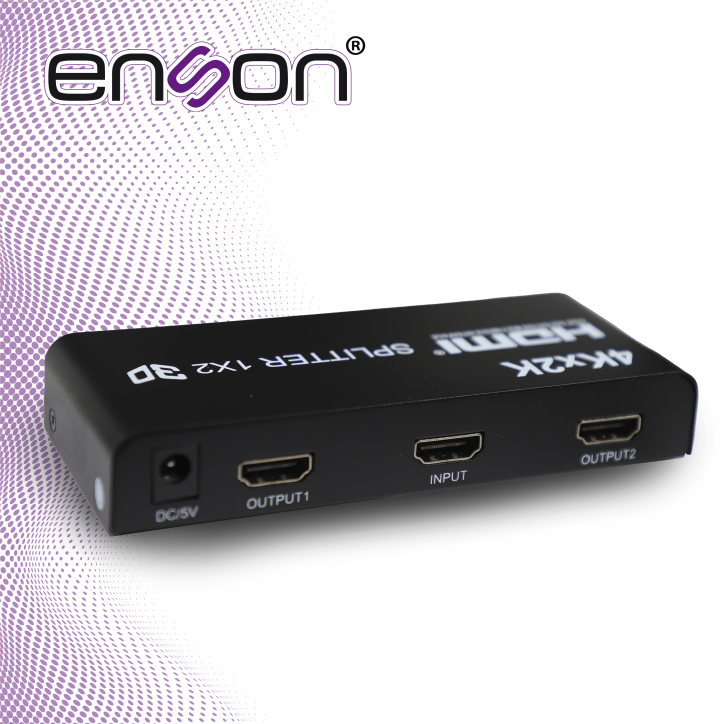 Distribuidor HDMI 1 entrada 2 salidas Full HD 1080p Luces LED ENSON ENS-HDMI12 Distribuidor HDMI 1 entrada 2 salidas Full HD 1080p Luces LED ENSON ENS-HDMI12