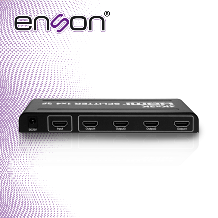 Distribuidor HDMI splitter 1 entrada 4 salidas Full HD 1080p ENSON ENS-HDMI14 Distribuidor HDMI splitter 1 entrada 4 salidas Full HD 1080p ENSON ENS-HDMI14
