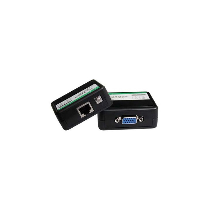 Extensor de video VGA soporta hasta 180 MTS resolución 640 X 480 transmisión por UTP Cat 5E/6 FOLKSAFE FS-6001P Extensor de video VGA soporta hasta 180 MTS resolución 640 X 480 transmisión por UTP Cat 5E/6 FOLKSAFE FS-6001P