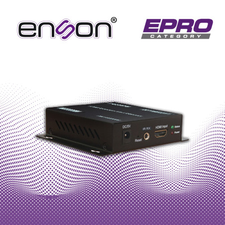 EXTENSOR HDMI ENSON ENS-HE8200R MODULO RECEPTOR IDEAL PARA SOLUCIONES DE TRANSMISION DE VIDEO Y AUDIO POR PROTOCOLO IP UNO A VAR