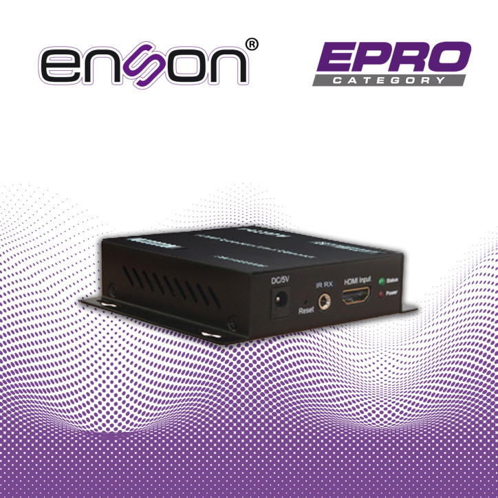 EXTENSOR HDMI ENSON ENS-HE8200R MODULO RECEPTOR IDEAL PARA SOLUCIONES DE TRANSMISION DE VIDEO Y AUDIO POR PROTOCOLO IP UNO A VAR