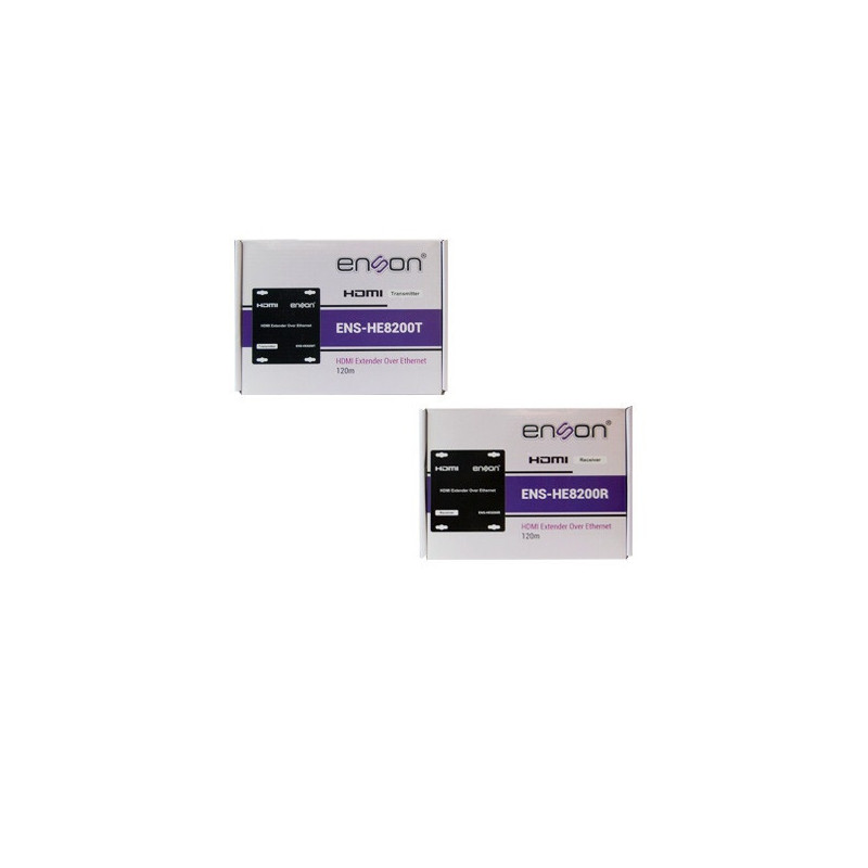 Kit extensor HDMI por IP ENSON ENS-HE8200 con transmisor y receptor