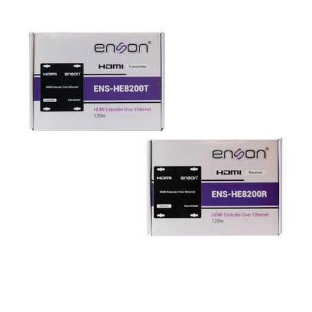 Kit extensor HDMI por IP ENSON ENS-HE8200 con transmisor y receptor