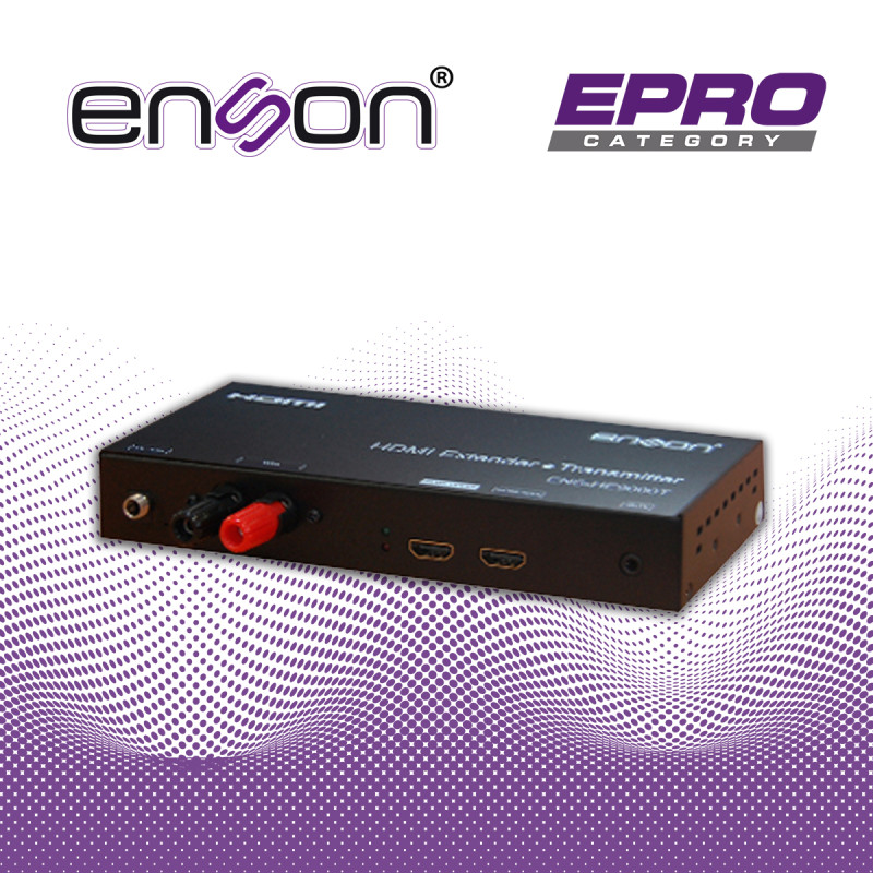 EXTENSOR HDMI 500MTS ENSONDC HE9000T TRANSMISOR X C-HE9000T TRANSMISOR X CABLE PART TRANSMISOR FUENTES HDMI POHDMIR Y SISTEMAS H