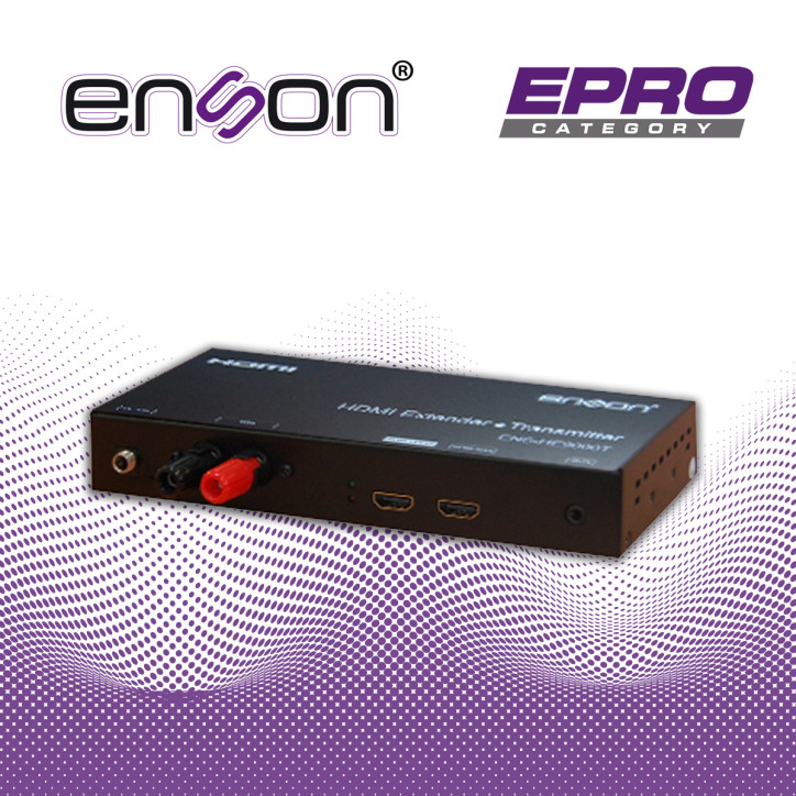 Extensor HDMI sobre cable de 2 conductores transmisor y receptor Transmisión punto a punto hasta 3800m ENSON ENS-HE9000T