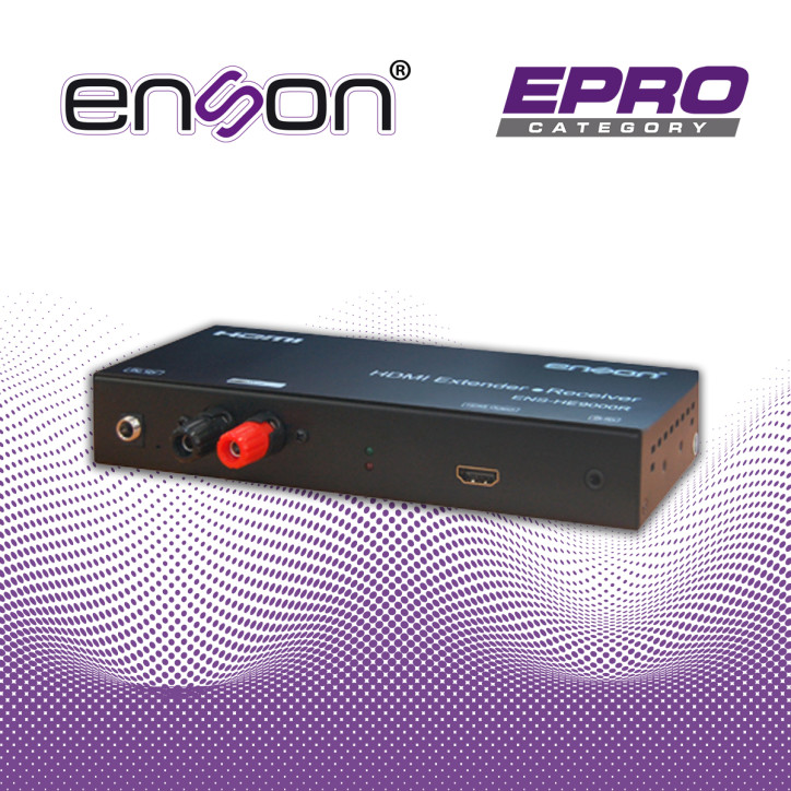 Receptor extensor HDMI Transmisión hasta 3800M Resolución hasta 1080P Control de paso IR ENSON ENS-HE9000R Receptor extensor HDMI Transmisión hasta 3800M Resolución hasta 1080P Control de paso IR ENSON ENS-HE9000R