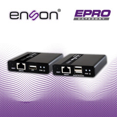 EXTENSOR HDMI ENSON ENS-HDMIE70KVM DE 70MTS MEDIANTE CABLE UTP CAT6/6A/7 SE PUEDE CASCADEAR TRANSMITE VIDEO FULL HD 1080P@60HZ A