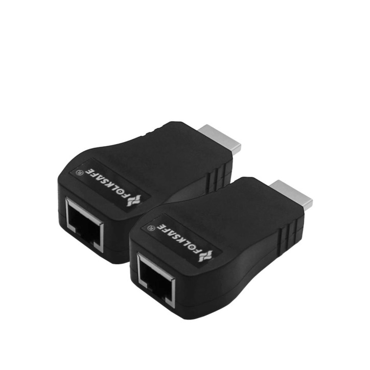 Extensor HDMI hasta 60m sobre UTP Cat6 1080p@60Hz plug & play FOLKSAFE FS-HD2000E