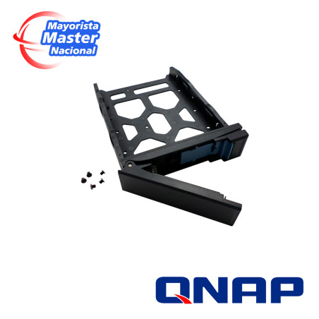 QNAP TRAY-35-NK-BLK03 HDD TRAY FOR 3.5" AND 2.5" DRIVES WITHOUT KEY LOCK, BLACK, PLASTIC WITH 6 X SCREWS FOR 2.5" HDD, TOOLESS